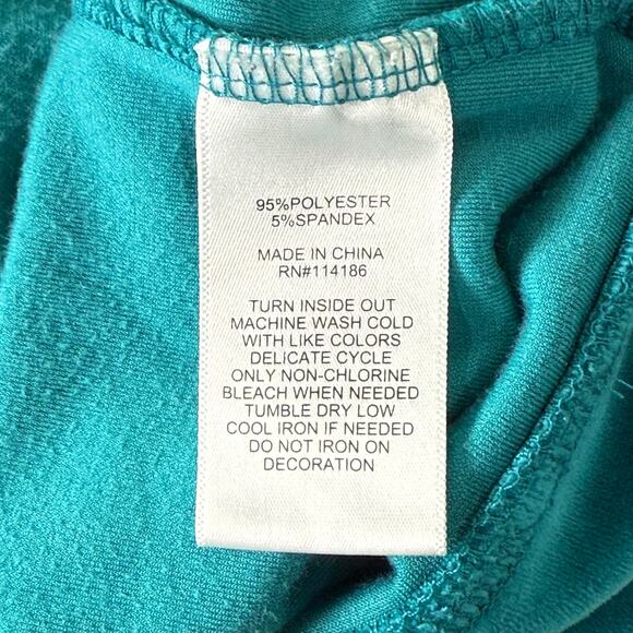 Juicy Couture Peacock Blue Teal Velour Track Hoodie Jacket Y2k McBling Trashy M - Picture 8 of 10